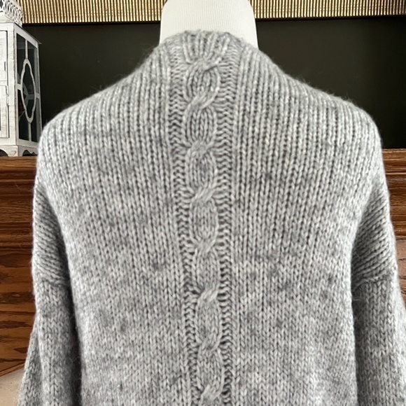 Aerie Wool Alpaca Blend Oversized Marled Chunky Cardigan Sweater Sz. XS‎ - Picture 8 of 13